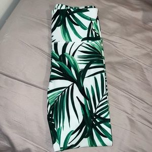 Palm leaf leggings